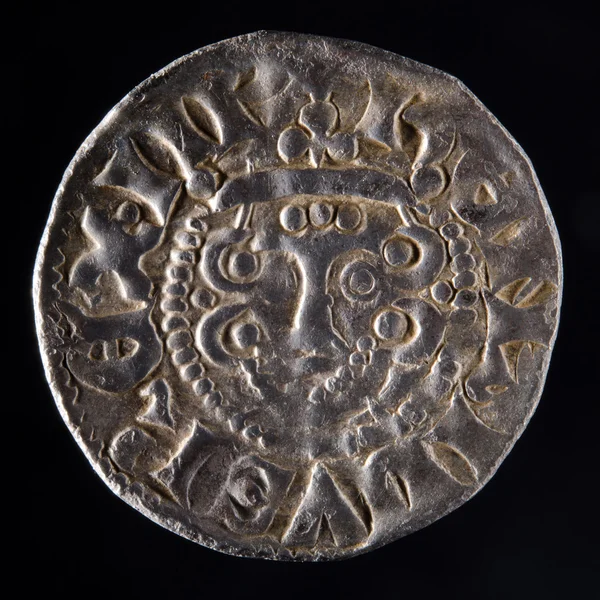 古代の銀のコイン — ストック写真