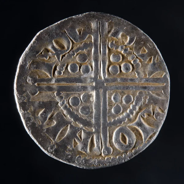 Серебряная монета — стоковое фото