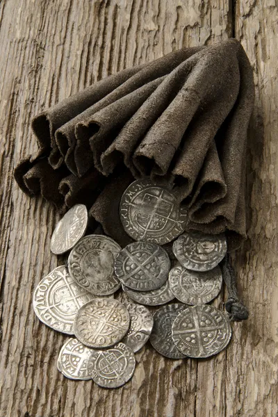 Pièces d'argent anciennes — Photo