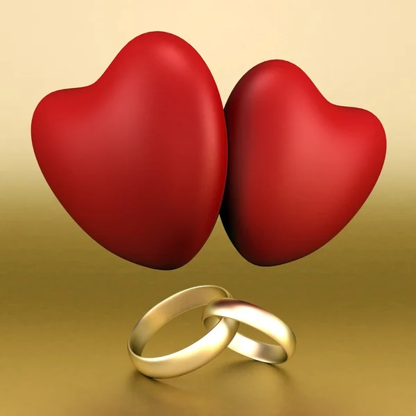 Obrázek o snubní prsteny — Stock fotografie