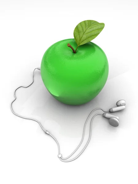 Photo of a ripe green apple — Stock Photo, Image