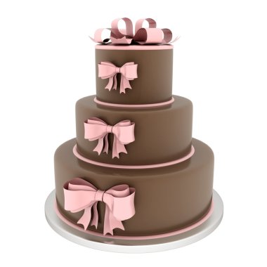 Beautiful wedding cake clipart