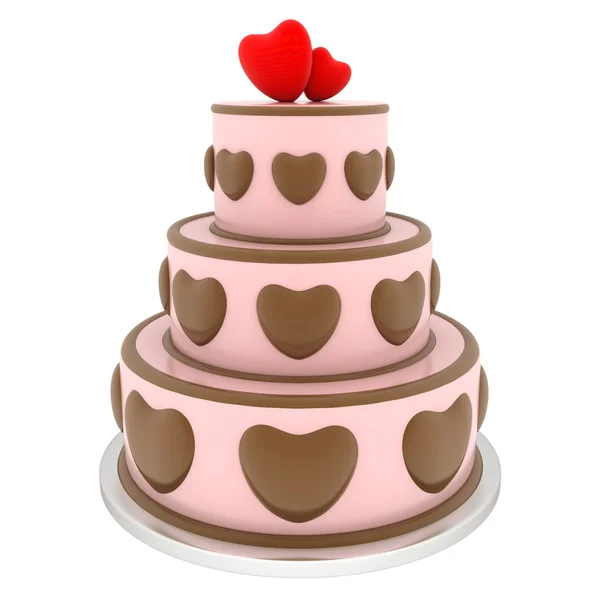 Magnifique gâteau de mariage — Photo