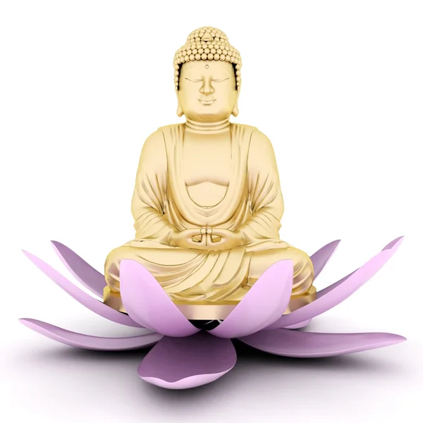 Złoty posąg Buddy — Zdjęcie stockowe