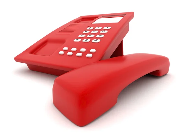 Red phone — Stock Photo, Image