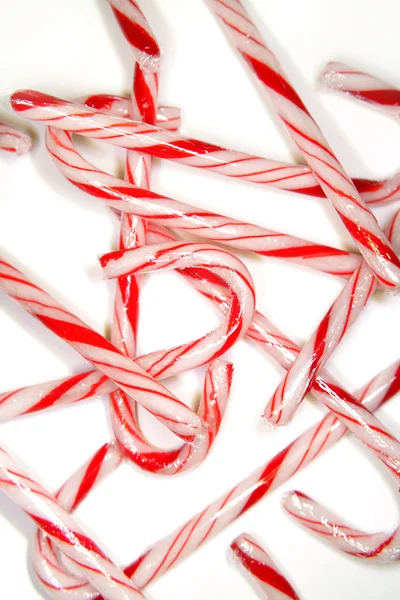 줄무늬 크리스마스의 사탕 지팡이 — 스톡 사진