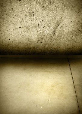 Concrete floor and wall clipart