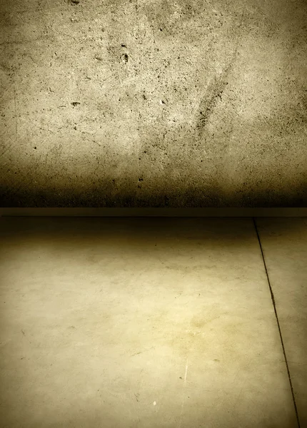 Piso de concreto e parede — Fotografia de Stock