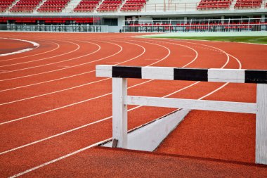 Running track for athletics clipart