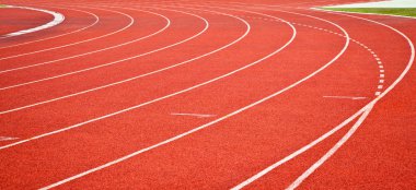 Running track for athletics clipart