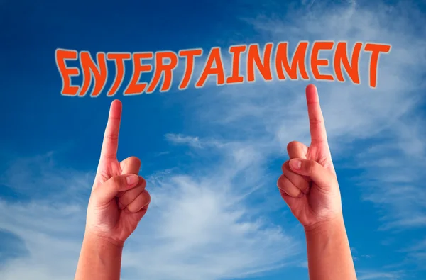 Entertainment banner — Stock Photo, Image