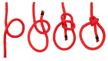 Knot series : bowline bend clipart
