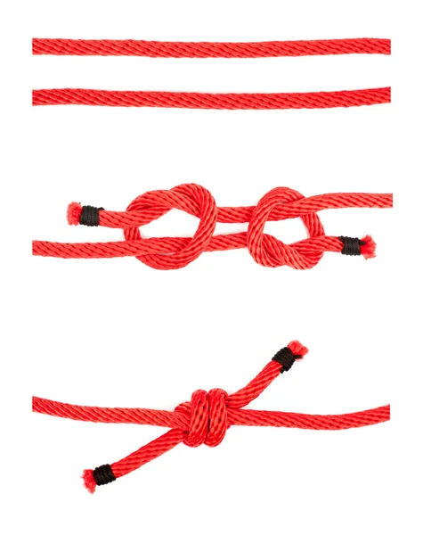 Knot series : fisherman's knot — Stock Photo, Image