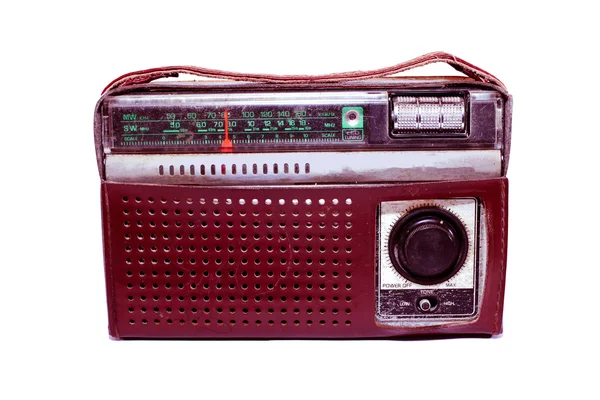 Старое портативное радио — стоковое фото