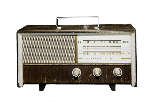 Old portable radio receiver
