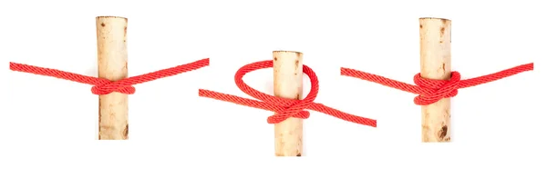 Knot series : clove hitch — Stock Photo, Image