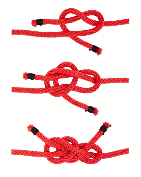 Knot series : double sheet bend — Stock Photo, Image