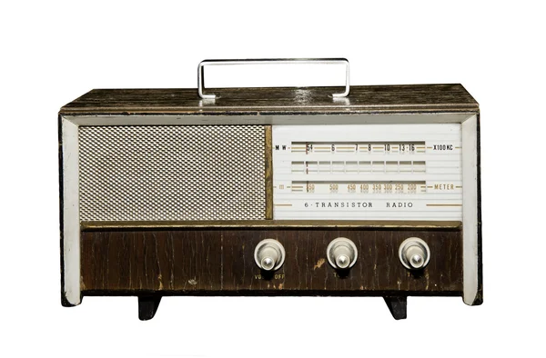 Old portable radio receiver — Stock Photo, Image