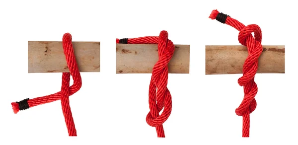 Knoop serie: hout kink in de kabel — Stockfoto