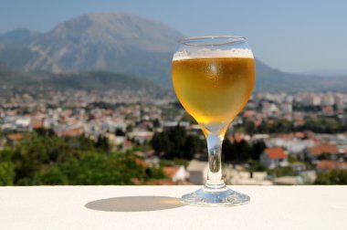 Bir bardak bira.
