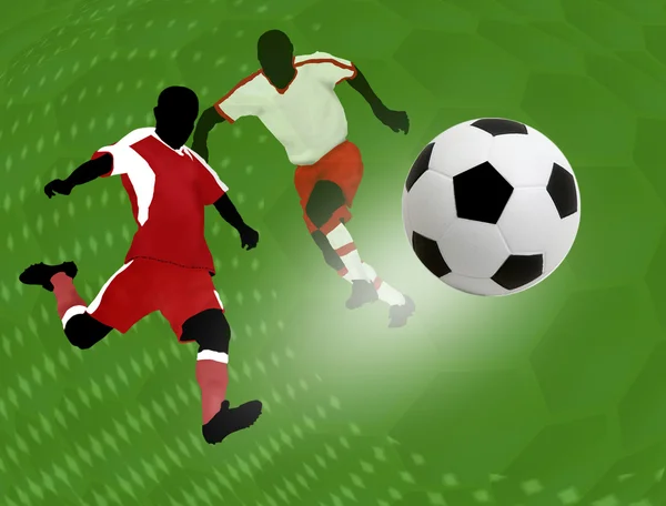 Cartel de diseño fútbol — Vector de stock