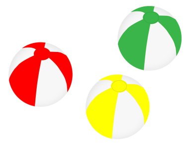 Beach balls clipart