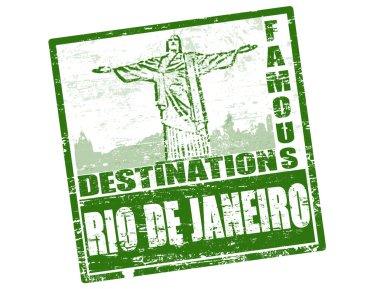 Rio de Janeiro stamp clipart