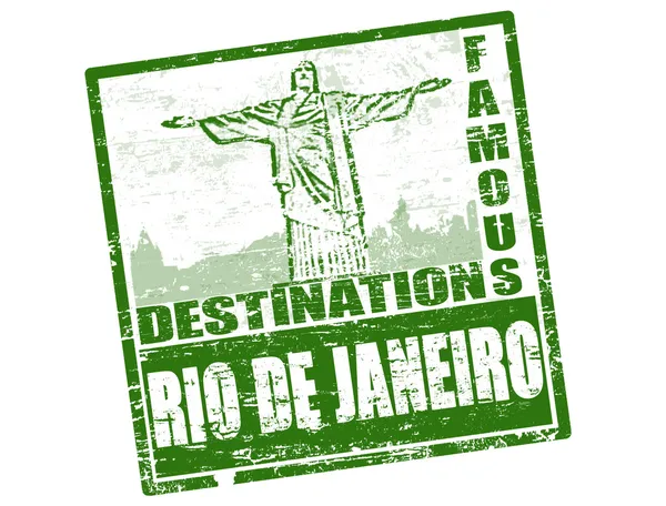 Bir Rio de janeiro damgası — Stok Vektör