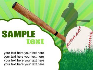 Baseball poster clipart