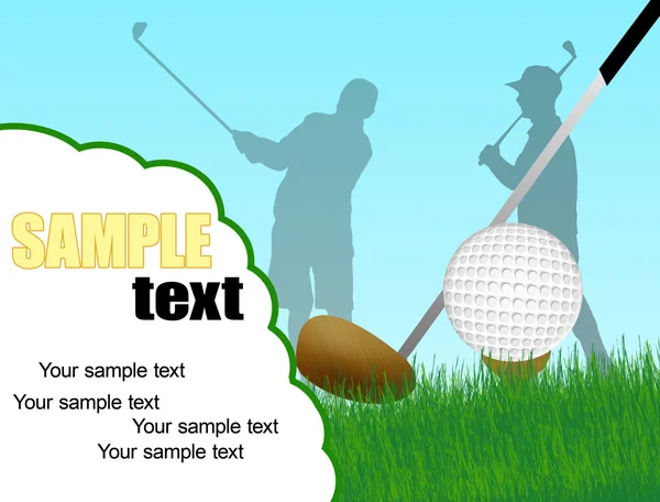 Affiche de golf — Image vectorielle
