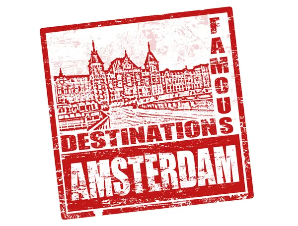 Amsterdam stamp — Stock Vector