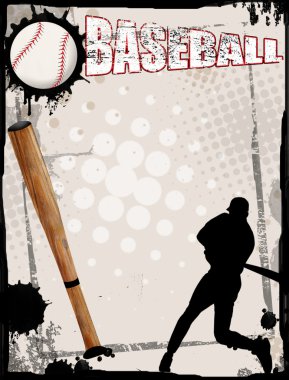 Baseball poster clipart