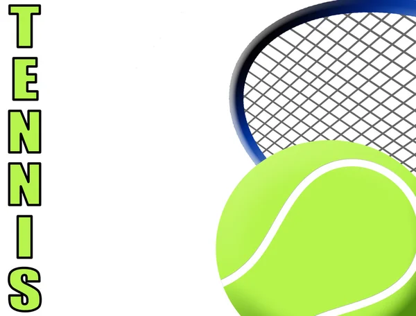 Afiche de tenis — Vector de stock