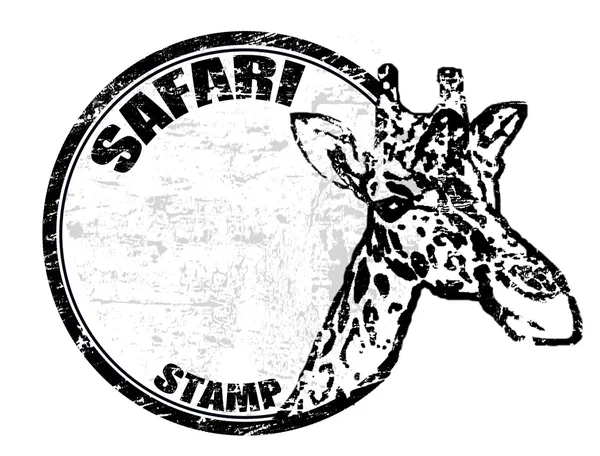 Timbre Safari — Image vectorielle