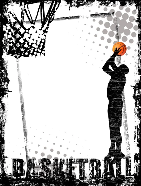 Basketbal poster — Stockvector