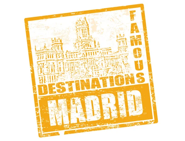 Timbre de Madrid — Image vectorielle