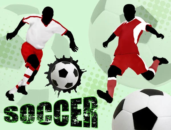 Fußball-Design-Plakat — Stockvektor