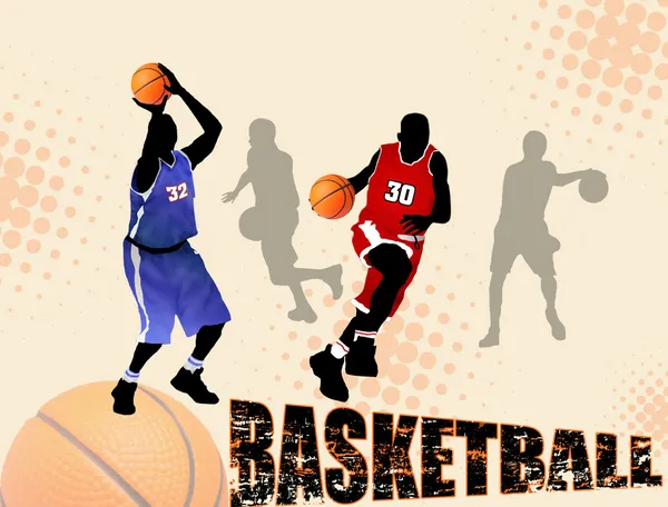 Basketball abstract background — Stock Vector