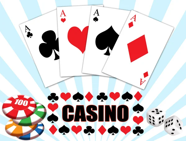 Casino Hintergrunddesign — Stockvektor