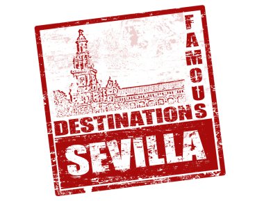 Sevilla stamp clipart