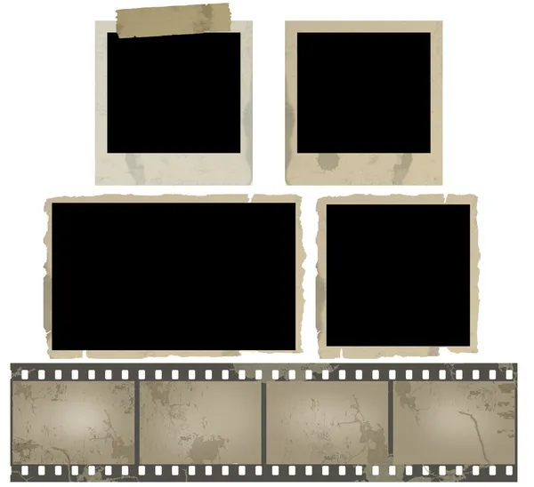 Old Photo Frames — Stock Vector