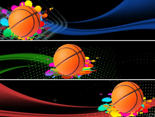 Basketbalové nápisy — Stockový vektor