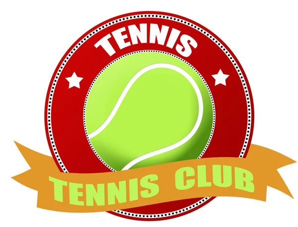 Etichetta Tennis — Vettoriale Stock