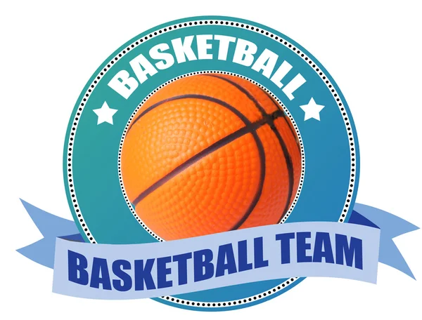 Étiquette basket-ball — Image vectorielle