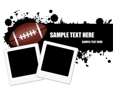 Grunge american football background clipart