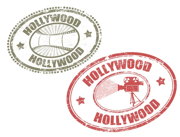 Hollywood stamps — Stock Vector