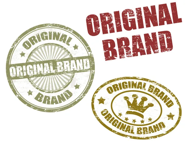 Original brand stamps — Stock Vector