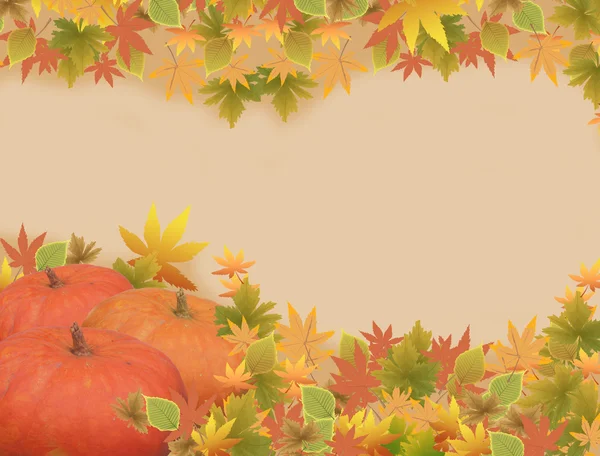 Cadre de vacances Thanksgiving — Image vectorielle