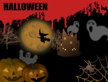 Halloween background clipart