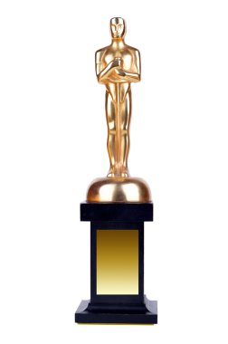 Oscar on white background. clipart